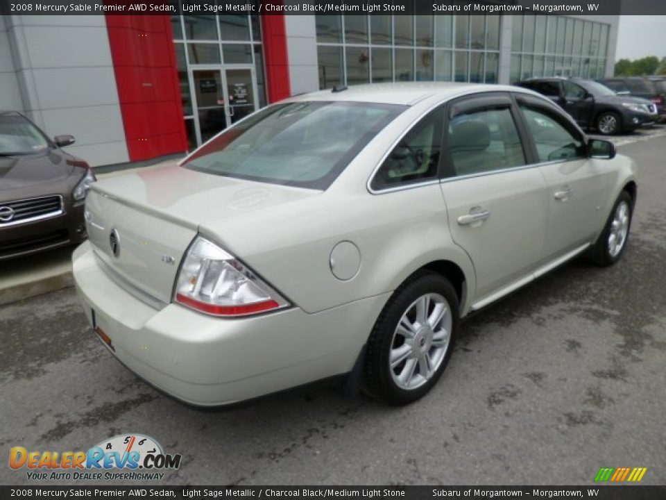 2008 Mercury Sable Premier AWD Sedan Light Sage Metallic / Charcoal Black/Medium Light Stone Photo #11