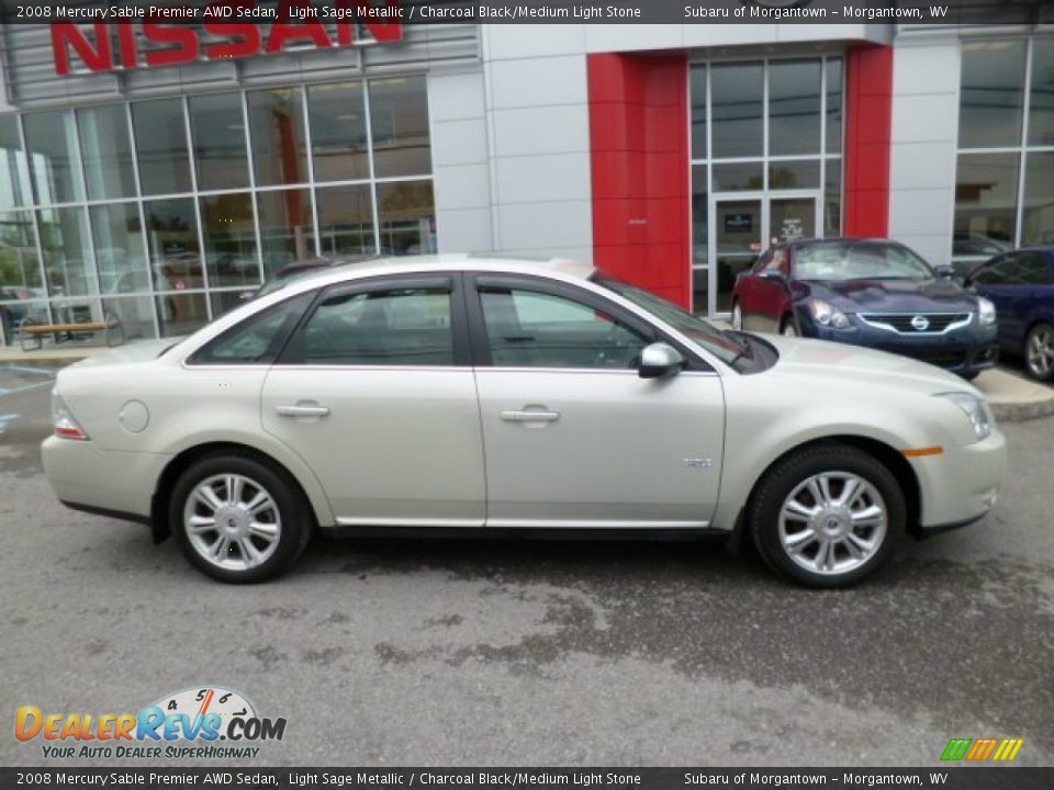 2008 Mercury Sable Premier AWD Sedan Light Sage Metallic / Charcoal Black/Medium Light Stone Photo #12