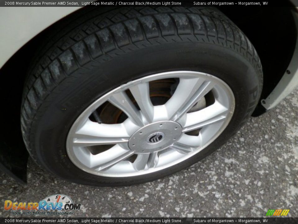 2008 Mercury Sable Premier AWD Sedan Light Sage Metallic / Charcoal Black/Medium Light Stone Photo #13