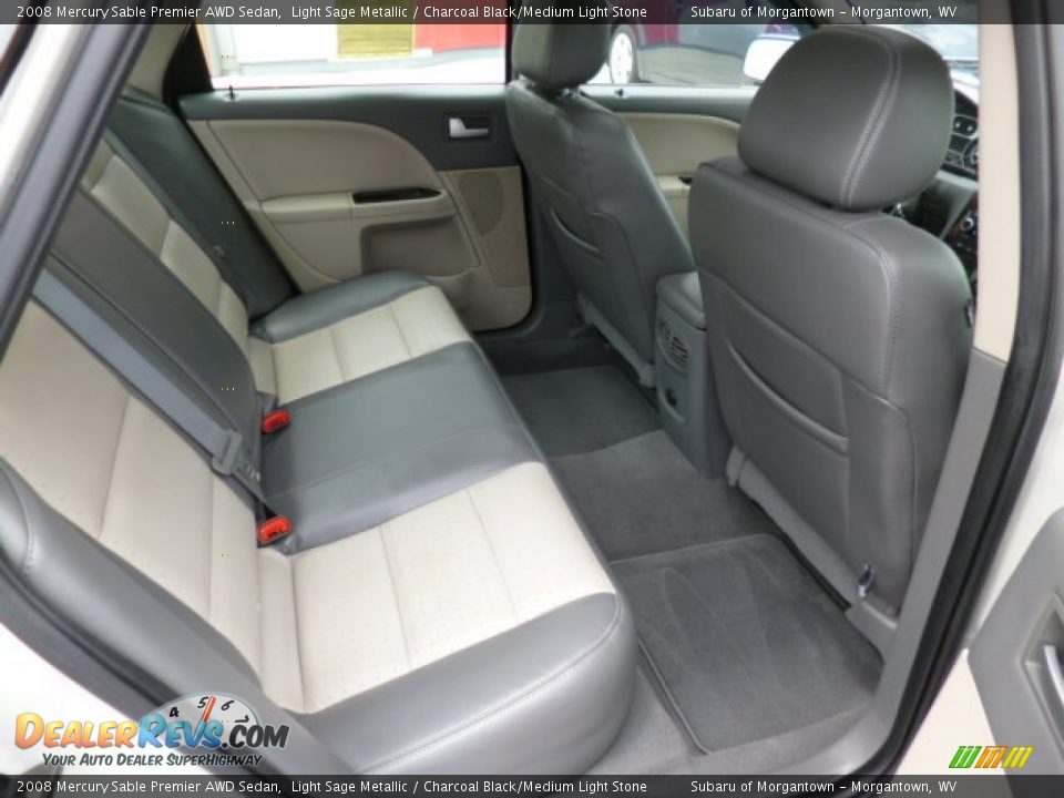 Rear Seat of 2008 Mercury Sable Premier AWD Sedan Photo #14