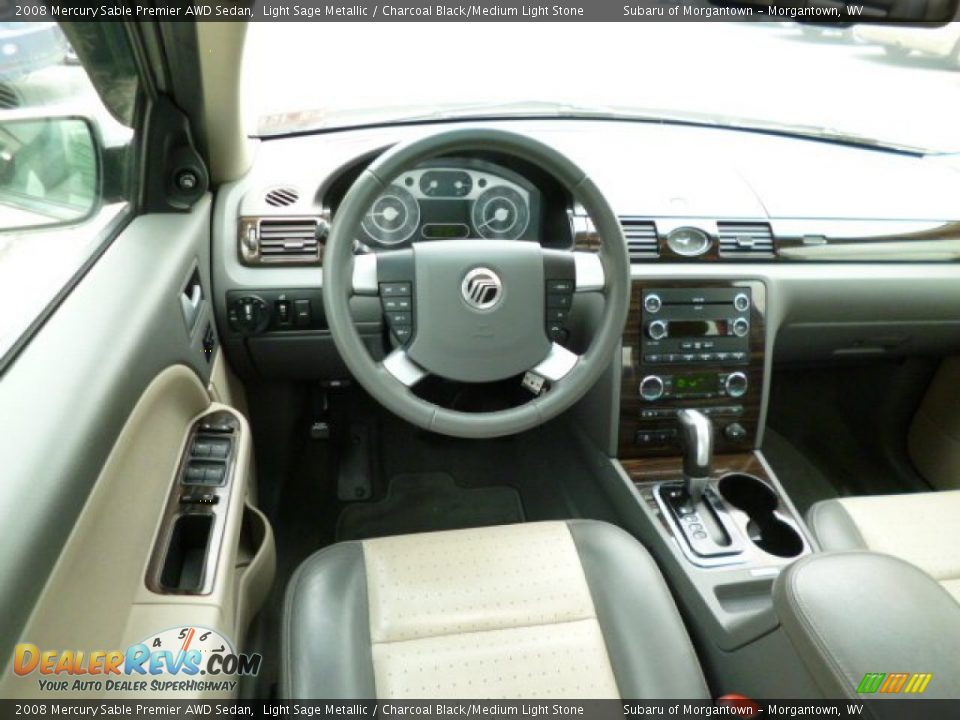 2008 Mercury Sable Premier AWD Sedan Light Sage Metallic / Charcoal Black/Medium Light Stone Photo #15