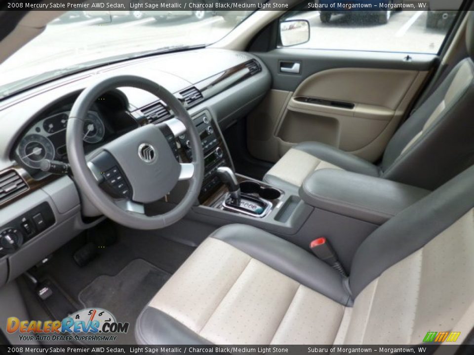 Charcoal Black/Medium Light Stone Interior - 2008 Mercury Sable Premier AWD Sedan Photo #16