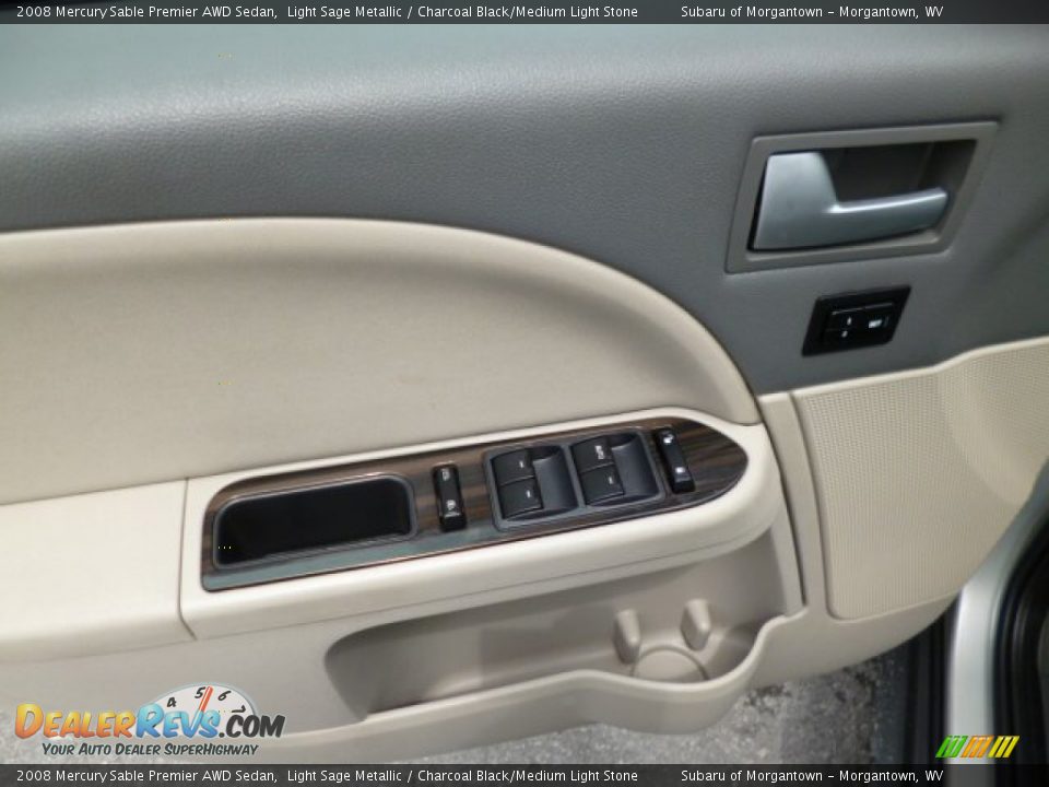 2008 Mercury Sable Premier AWD Sedan Light Sage Metallic / Charcoal Black/Medium Light Stone Photo #17