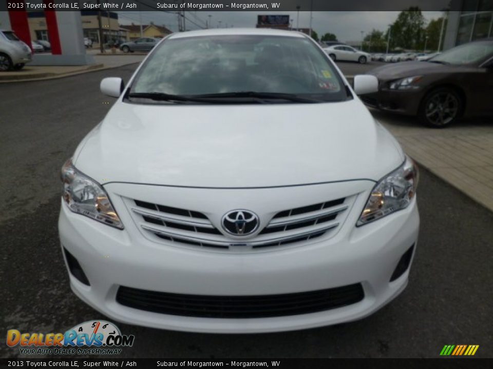 2013 Toyota Corolla LE Super White / Ash Photo #2