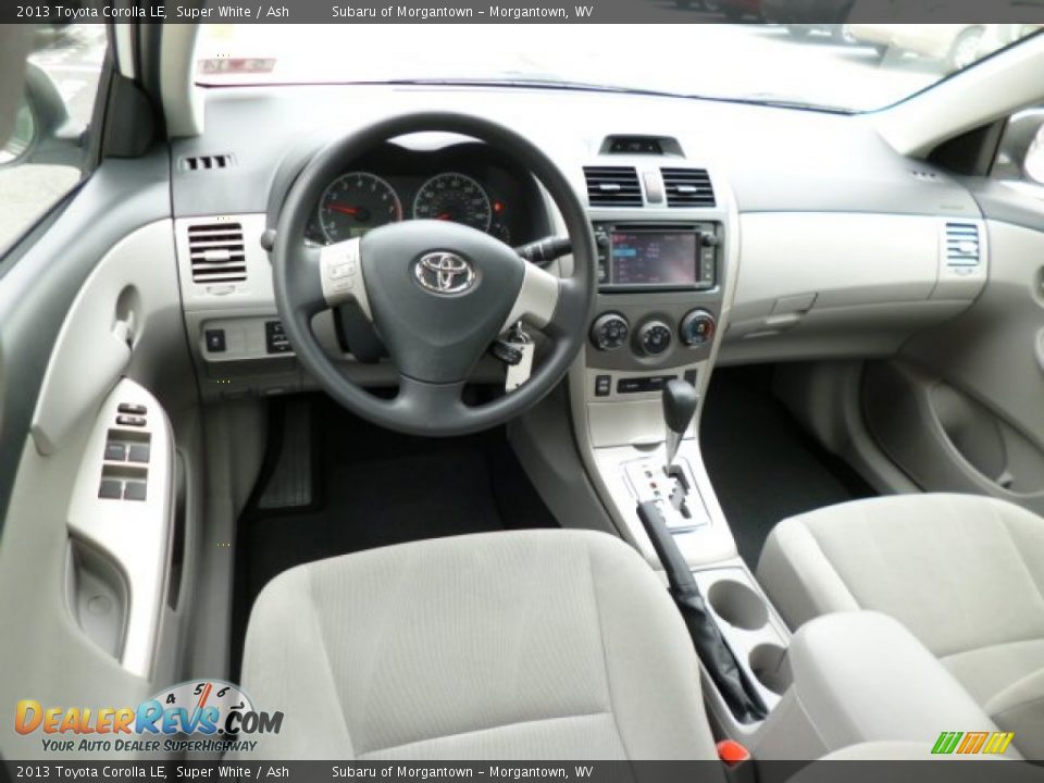 2013 Toyota Corolla LE Super White / Ash Photo #6