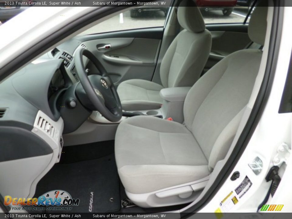 2013 Toyota Corolla LE Super White / Ash Photo #7