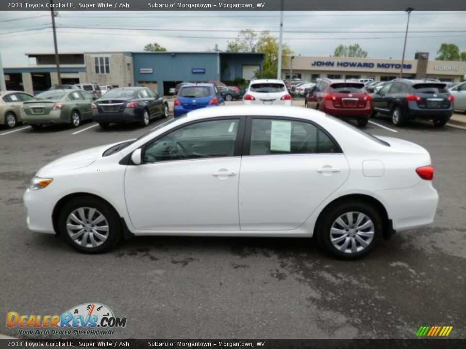 2013 Toyota Corolla LE Super White / Ash Photo #8