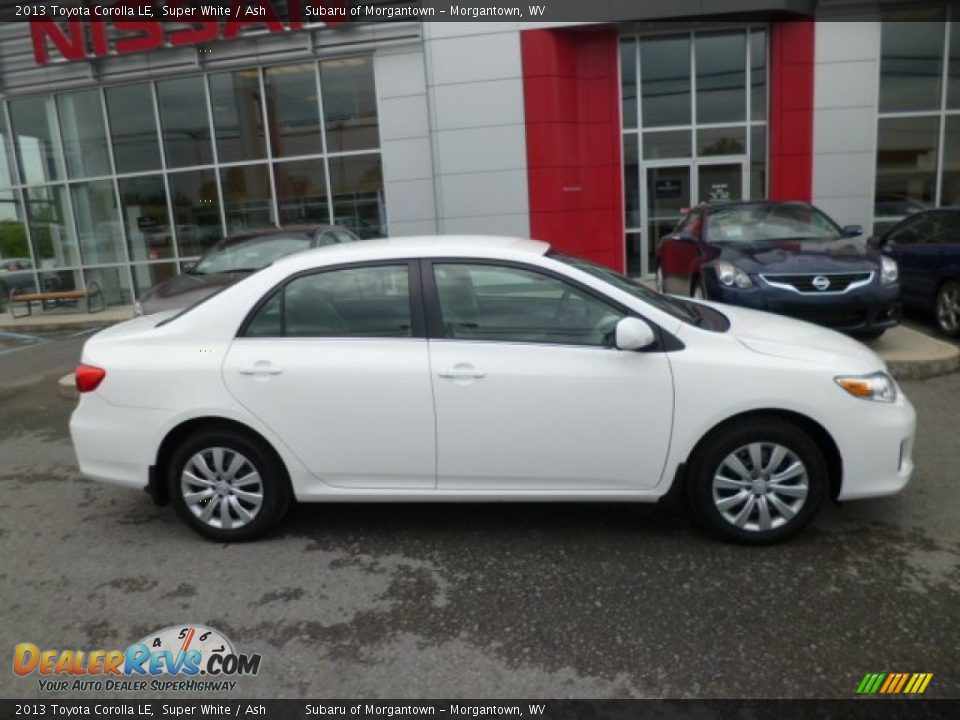 2013 Toyota Corolla LE Super White / Ash Photo #12