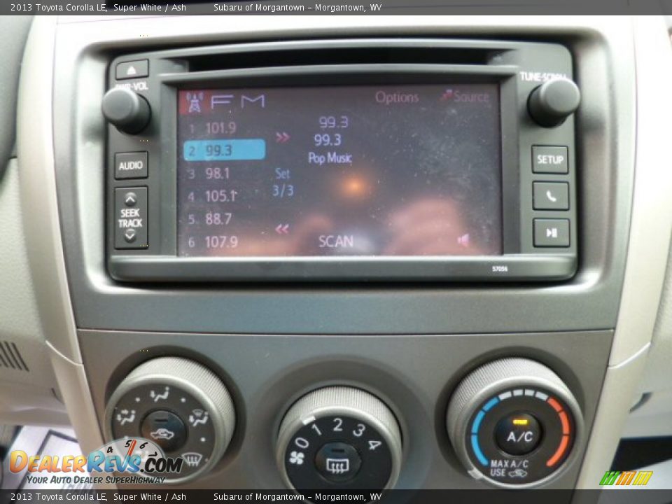 2013 Toyota Corolla LE Super White / Ash Photo #19