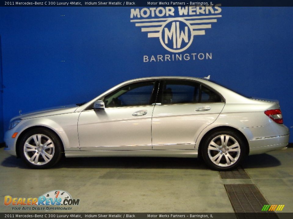 2011 Mercedes-Benz C 300 Luxury 4Matic Iridium Silver Metallic / Black Photo #8