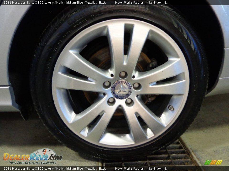 2011 Mercedes-Benz C 300 Luxury 4Matic Iridium Silver Metallic / Black Photo #10