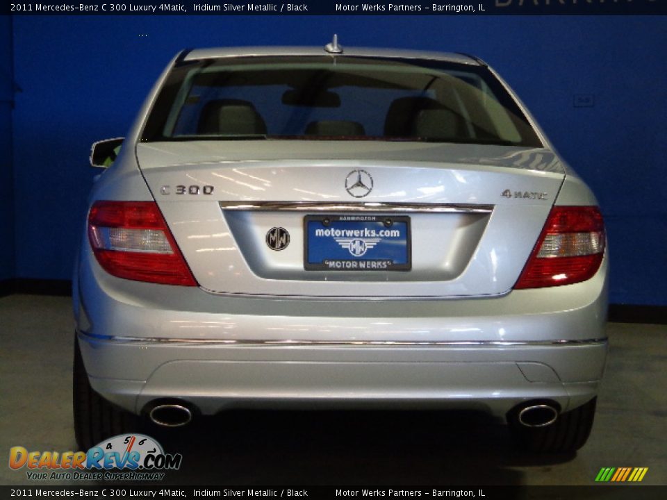 2011 Mercedes-Benz C 300 Luxury 4Matic Iridium Silver Metallic / Black Photo #12