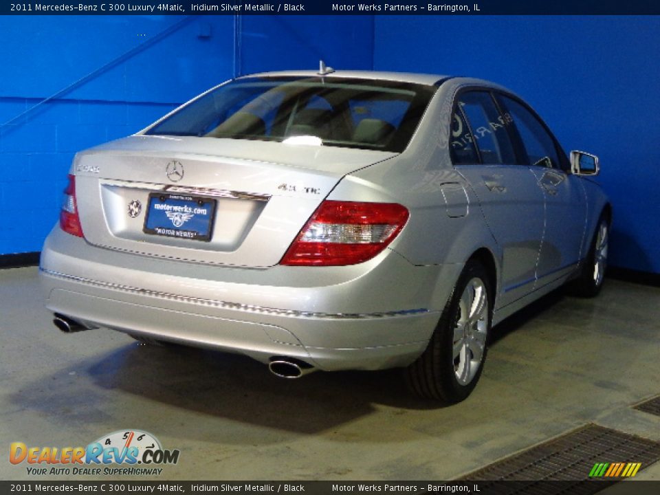 2011 Mercedes-Benz C 300 Luxury 4Matic Iridium Silver Metallic / Black Photo #13