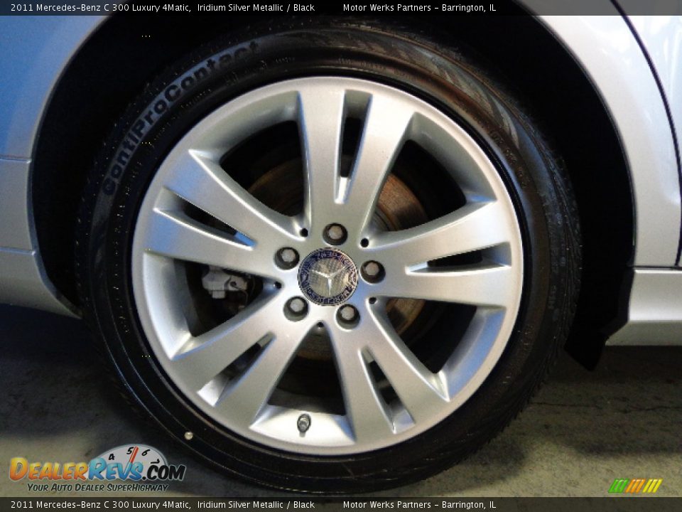 2011 Mercedes-Benz C 300 Luxury 4Matic Iridium Silver Metallic / Black Photo #17