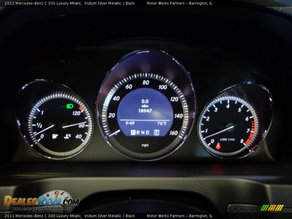 2011 Mercedes-Benz C 300 Luxury 4Matic Iridium Silver Metallic / Black Photo #25