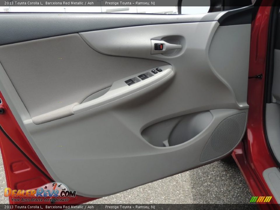 2013 Toyota Corolla L Barcelona Red Metallic / Ash Photo #6