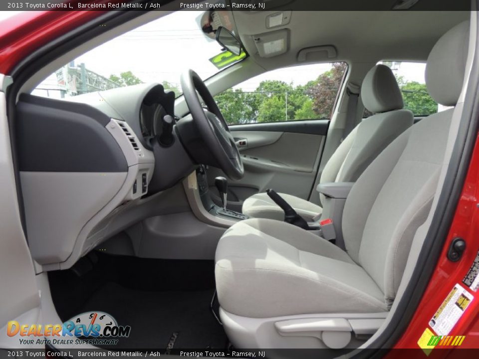 2013 Toyota Corolla L Barcelona Red Metallic / Ash Photo #7