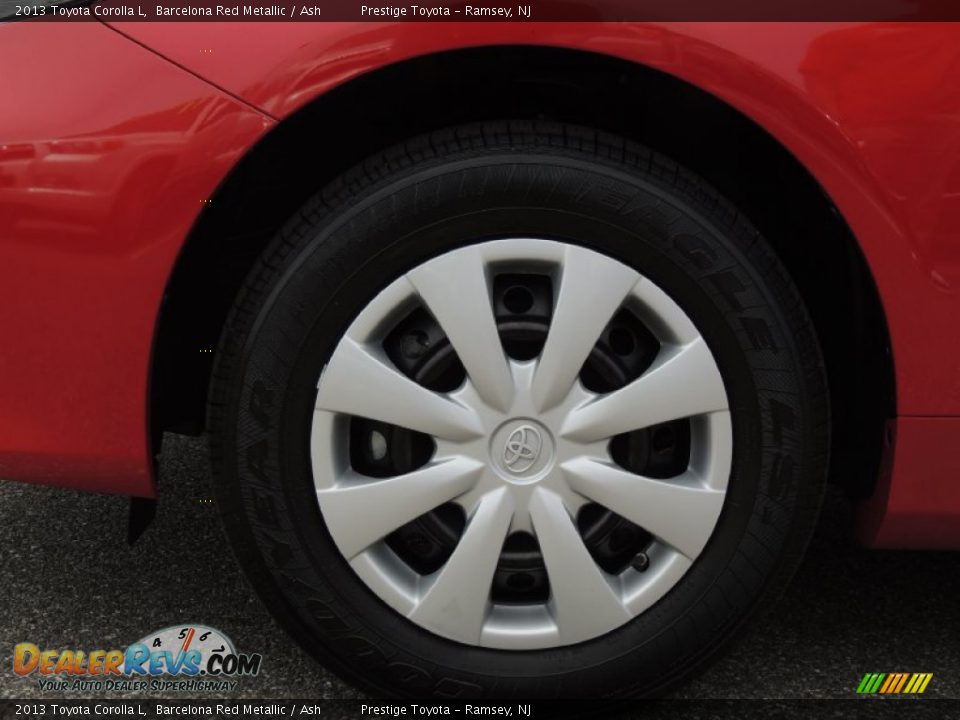 2013 Toyota Corolla L Barcelona Red Metallic / Ash Photo #13