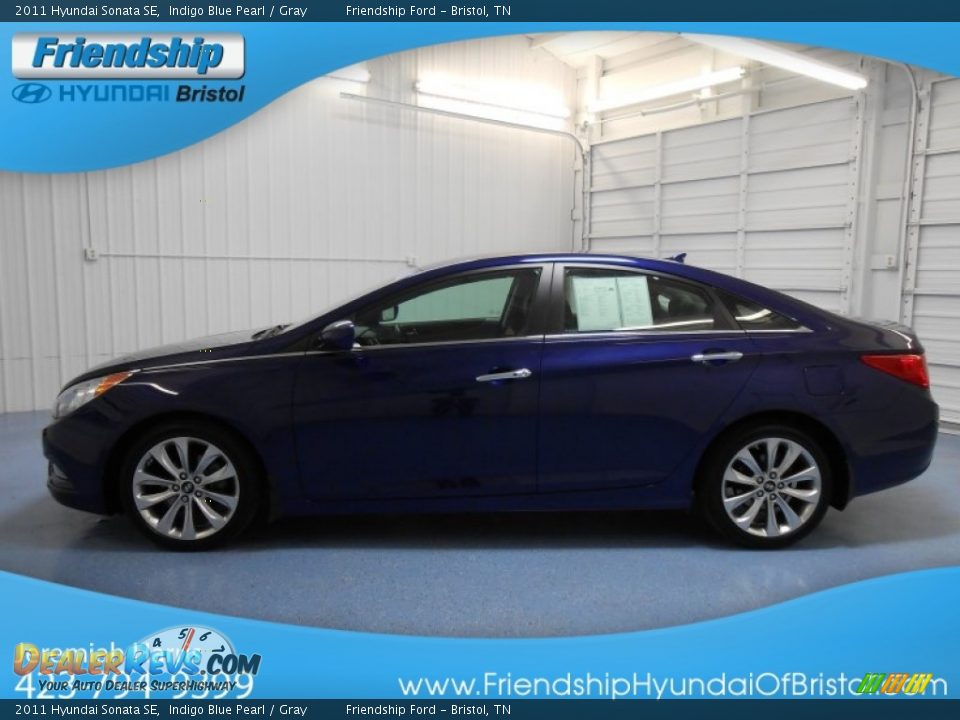 2011 Hyundai Sonata SE Indigo Blue Pearl / Gray Photo #1