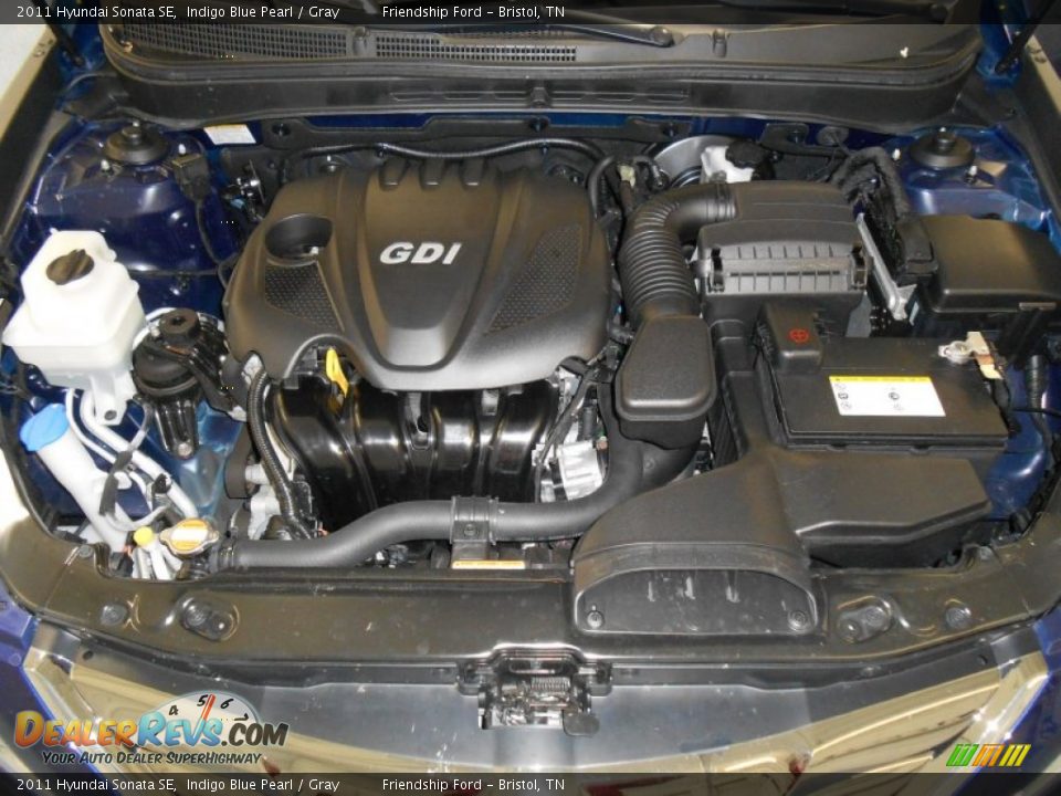 2011 Hyundai Sonata SE 2.4 Liter GDI DOHC 16-Valve CVVT 4 Cylinder Engine Photo #9