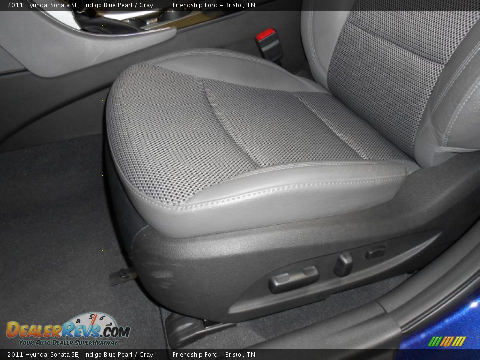 2011 Hyundai Sonata SE Indigo Blue Pearl / Gray Photo #12
