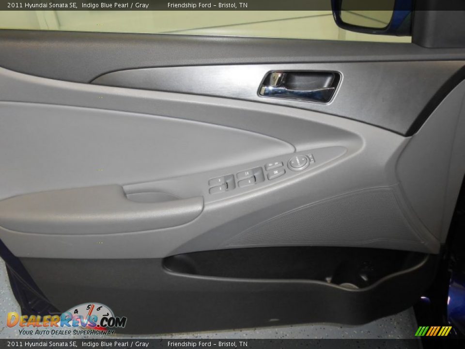 2011 Hyundai Sonata SE Indigo Blue Pearl / Gray Photo #13