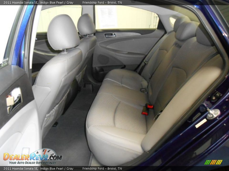Rear Seat of 2011 Hyundai Sonata SE Photo #14