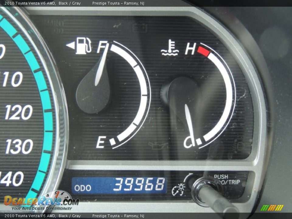 2010 Toyota Venza V6 AWD Black / Gray Photo #10