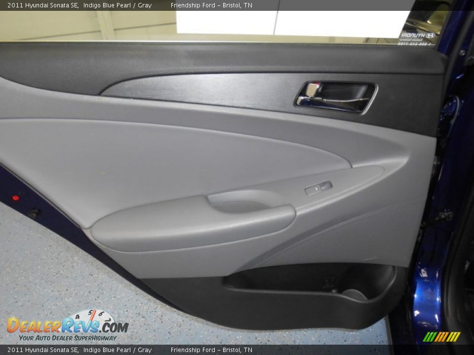 2011 Hyundai Sonata SE Indigo Blue Pearl / Gray Photo #16
