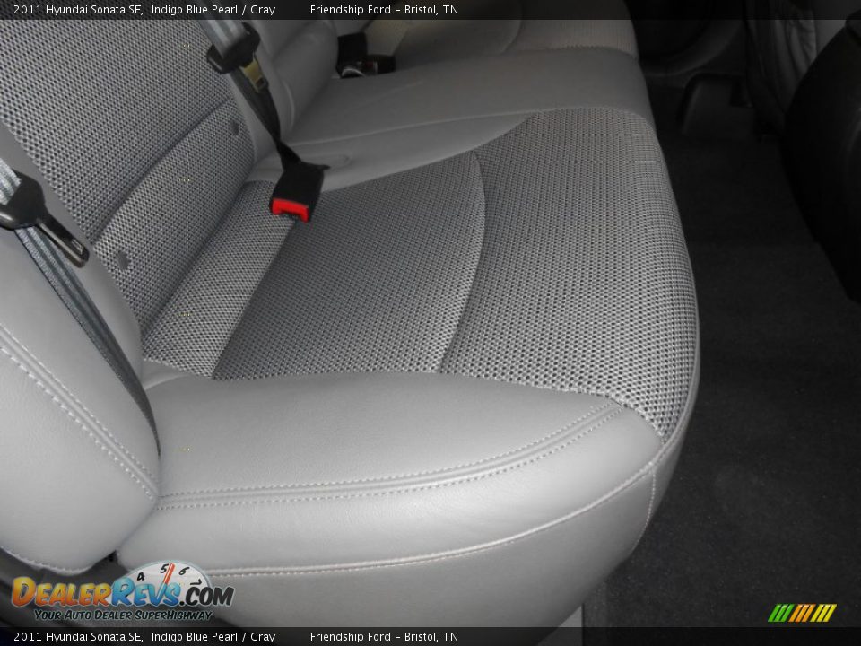 2011 Hyundai Sonata SE Indigo Blue Pearl / Gray Photo #18