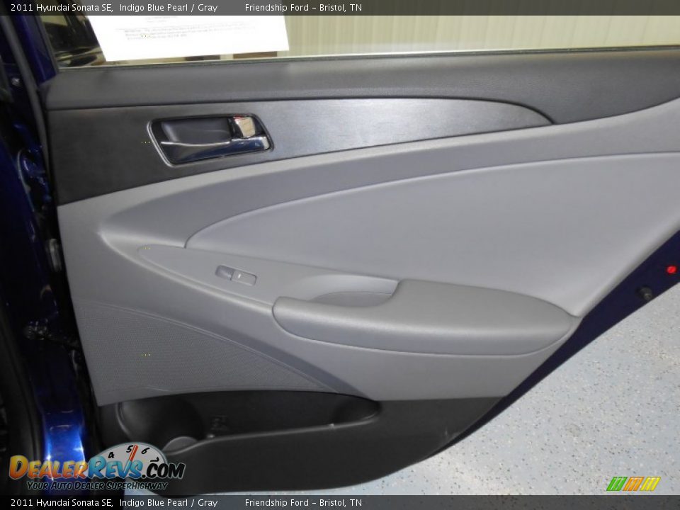 2011 Hyundai Sonata SE Indigo Blue Pearl / Gray Photo #19