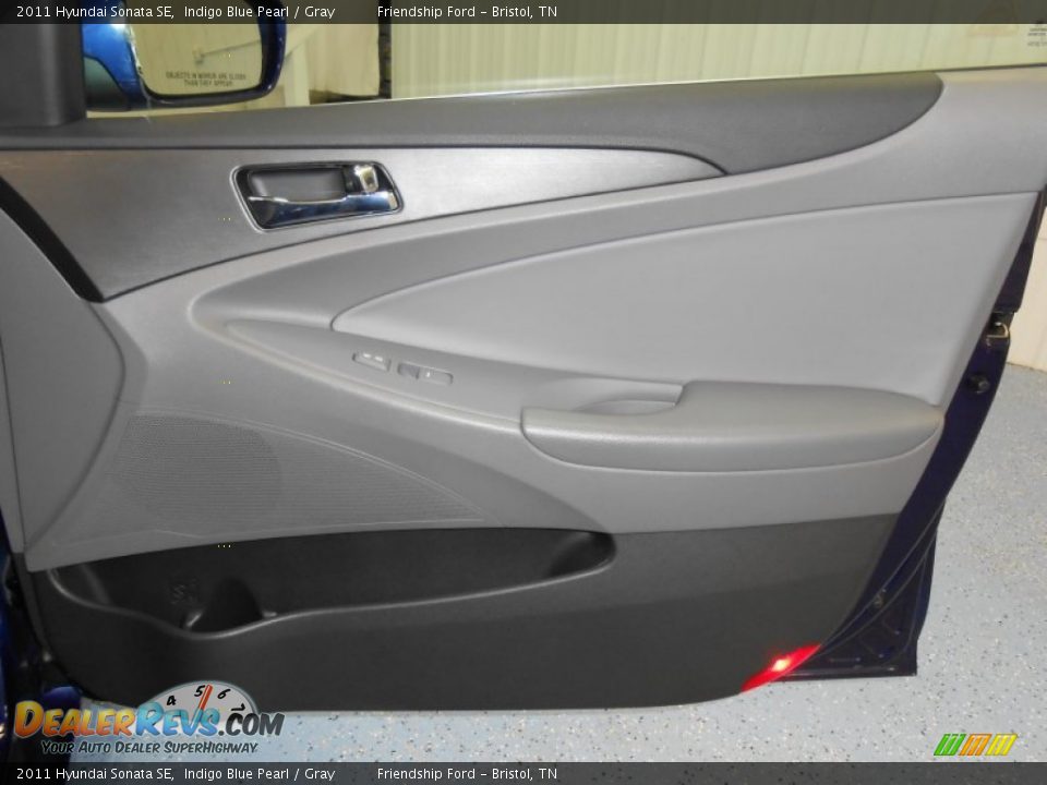 2011 Hyundai Sonata SE Indigo Blue Pearl / Gray Photo #22