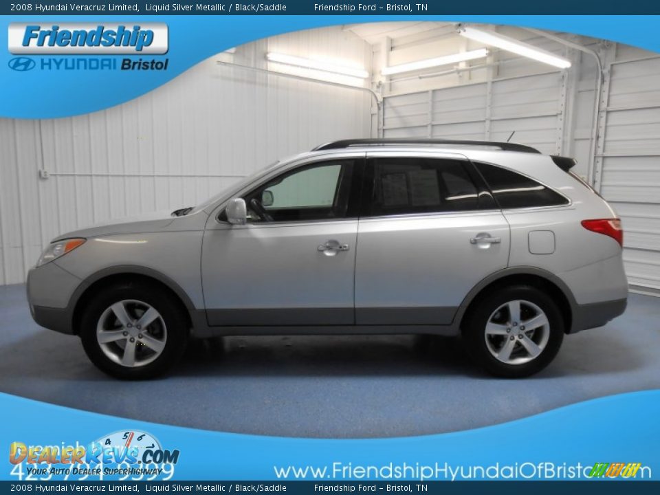 2008 Hyundai Veracruz Limited Liquid Silver Metallic / Black/Saddle Photo #1