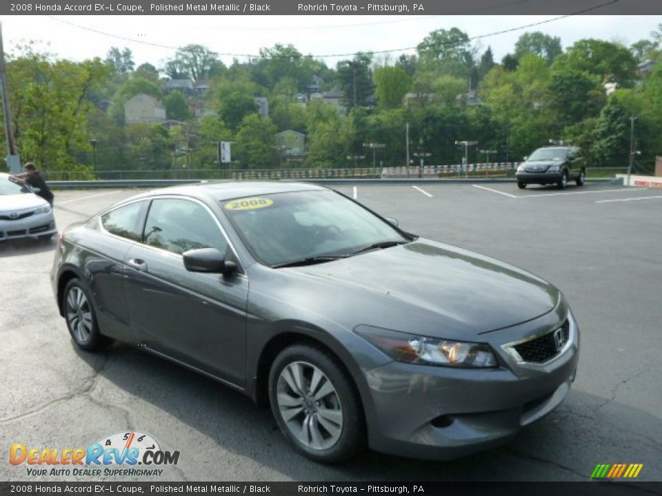 2008 Honda Accord EX-L Coupe Polished Metal Metallic / Black Photo #1