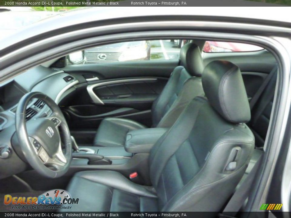 2008 Honda Accord EX-L Coupe Polished Metal Metallic / Black Photo #4