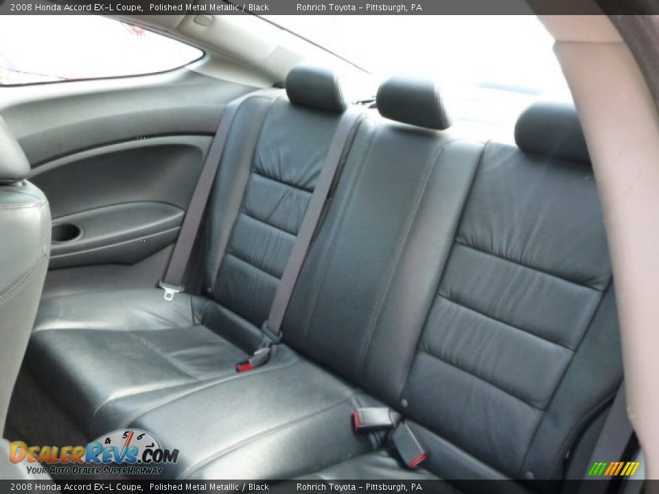 2008 Honda Accord EX-L Coupe Polished Metal Metallic / Black Photo #5