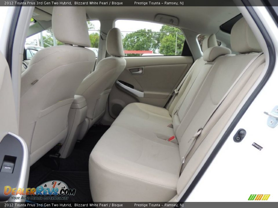 2012 Toyota Prius 3rd Gen Two Hybrid Blizzard White Pearl / Bisque Photo #13