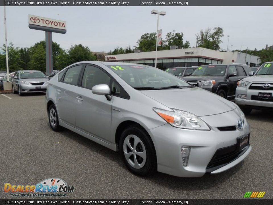 2012 Toyota Prius 3rd Gen Two Hybrid Classic Silver Metallic / Misty Gray Photo #1