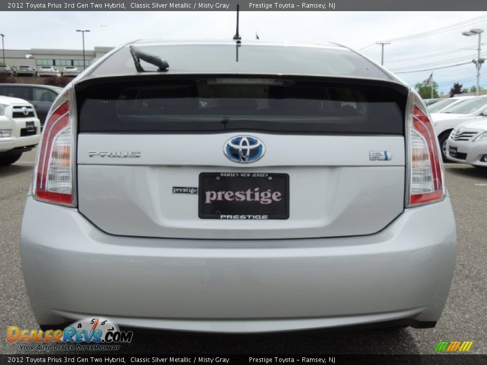 2012 Toyota Prius 3rd Gen Two Hybrid Classic Silver Metallic / Misty Gray Photo #5