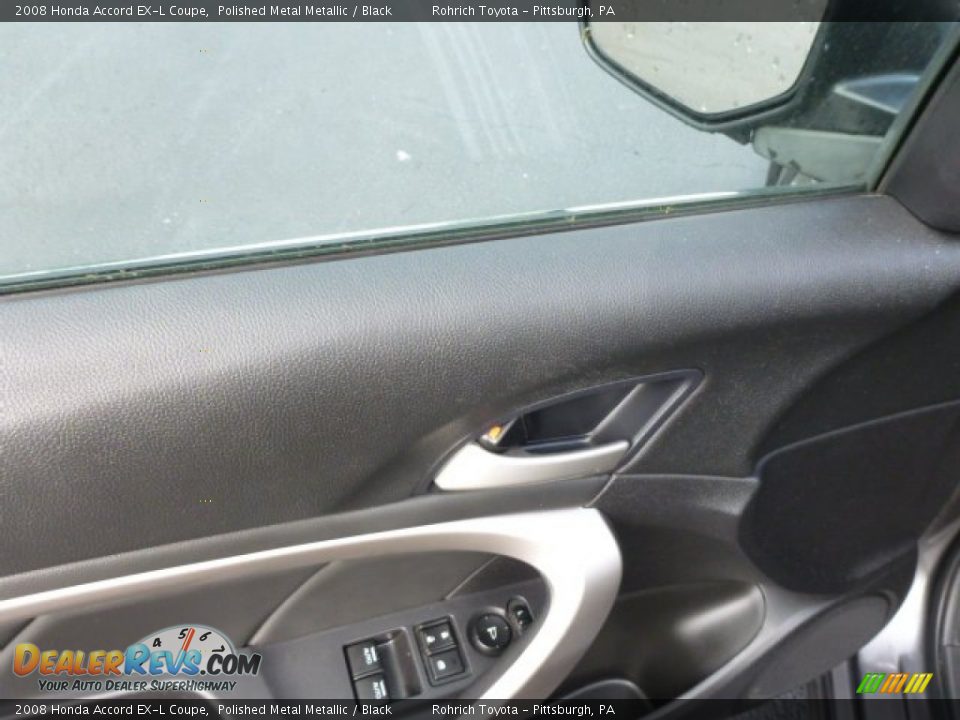 2008 Honda Accord EX-L Coupe Polished Metal Metallic / Black Photo #15
