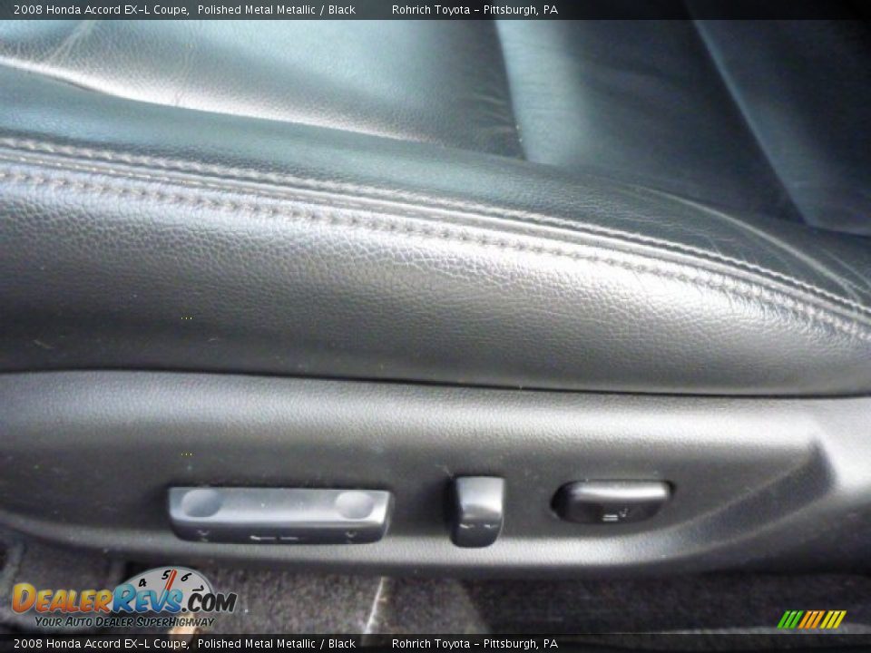 2008 Honda Accord EX-L Coupe Polished Metal Metallic / Black Photo #16