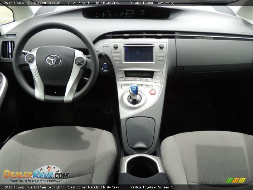 2012 Toyota Prius 3rd Gen Two Hybrid Classic Silver Metallic / Misty Gray Photo #8