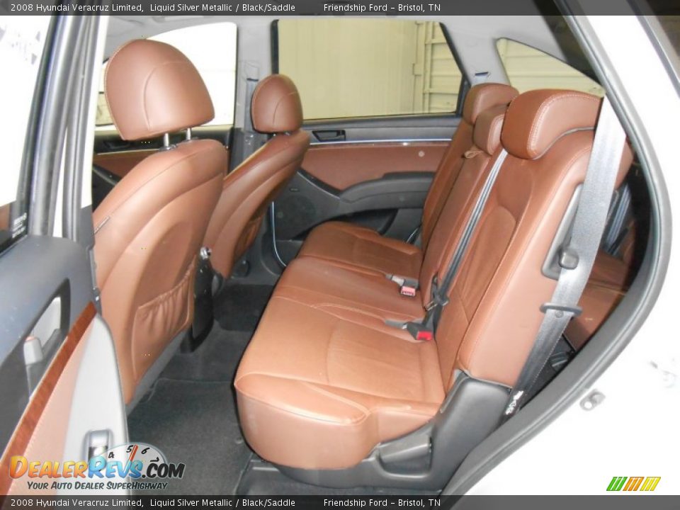 2008 Hyundai Veracruz Limited Liquid Silver Metallic / Black/Saddle Photo #14