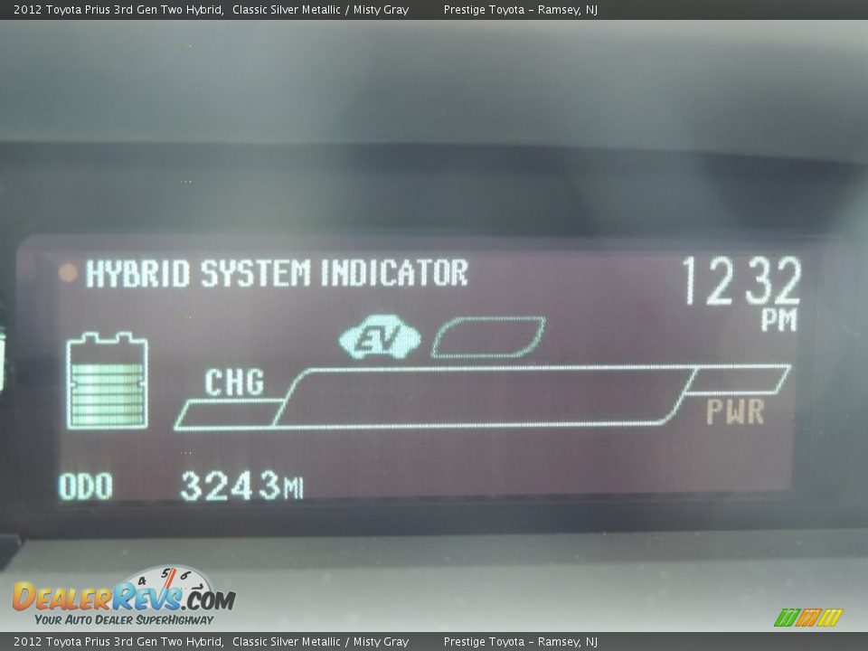 2012 Toyota Prius 3rd Gen Two Hybrid Classic Silver Metallic / Misty Gray Photo #10