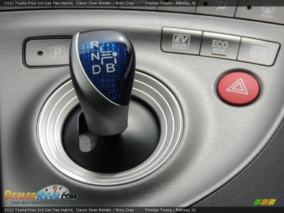 2012 Toyota Prius 3rd Gen Two Hybrid Classic Silver Metallic / Misty Gray Photo #12