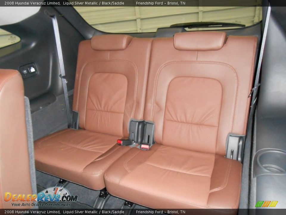 2008 Hyundai Veracruz Limited Liquid Silver Metallic / Black/Saddle Photo #17