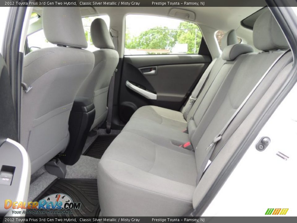 2012 Toyota Prius 3rd Gen Two Hybrid Classic Silver Metallic / Misty Gray Photo #13