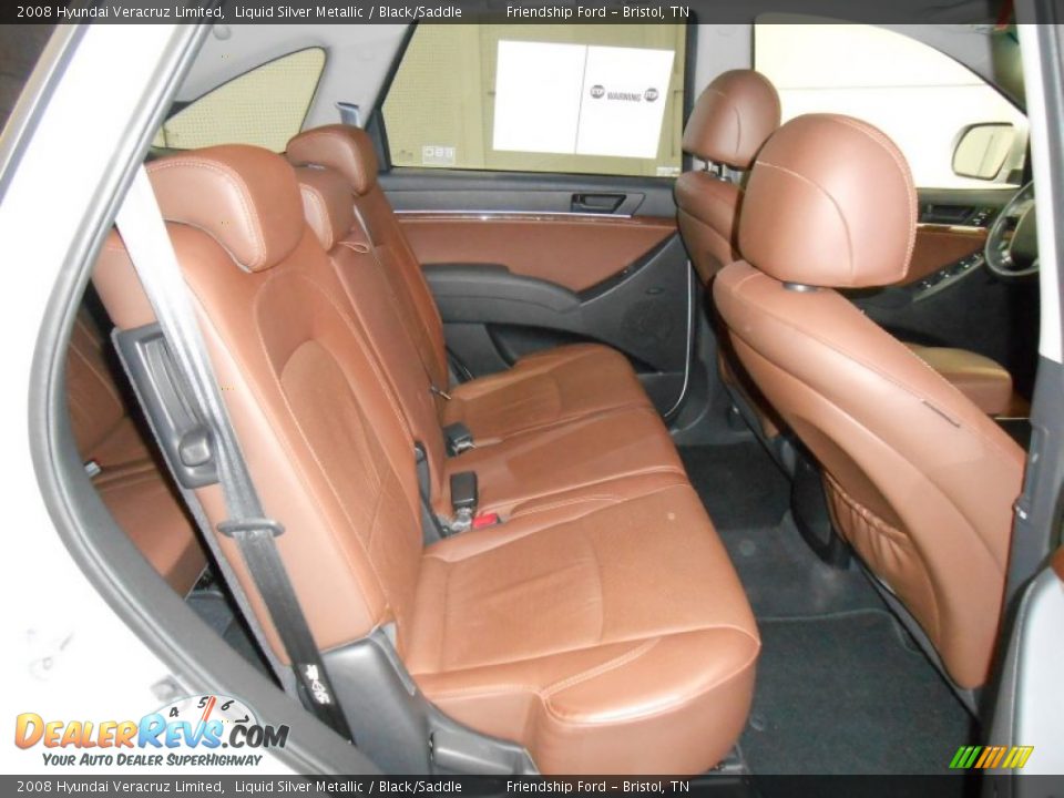2008 Hyundai Veracruz Limited Liquid Silver Metallic / Black/Saddle Photo #19