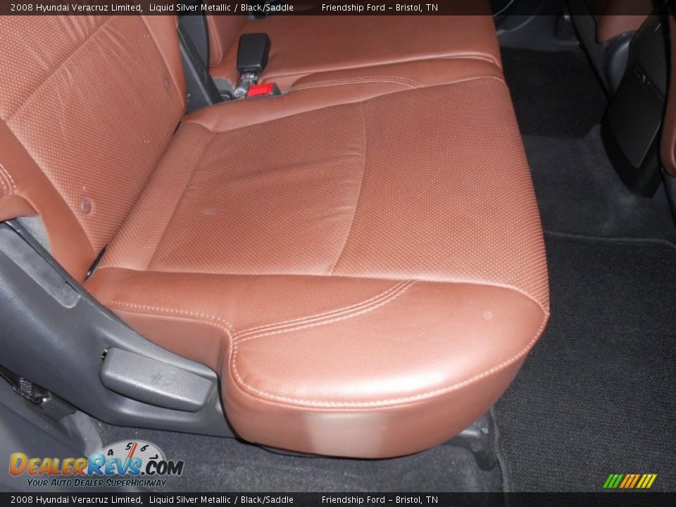 2008 Hyundai Veracruz Limited Liquid Silver Metallic / Black/Saddle Photo #20