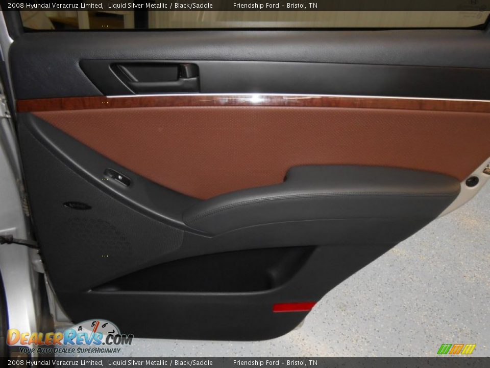 2008 Hyundai Veracruz Limited Liquid Silver Metallic / Black/Saddle Photo #21